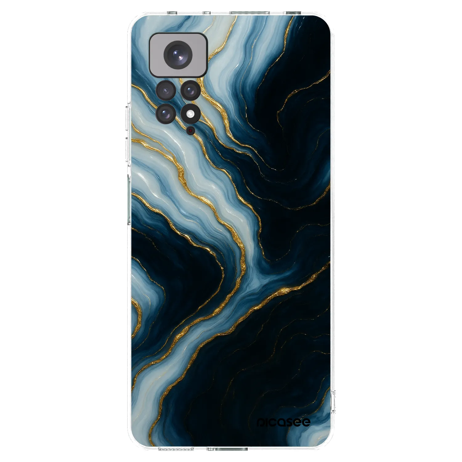 Picasee silikonska prozirna maskica za Xiaomi Redmi Note 11 - Luna
