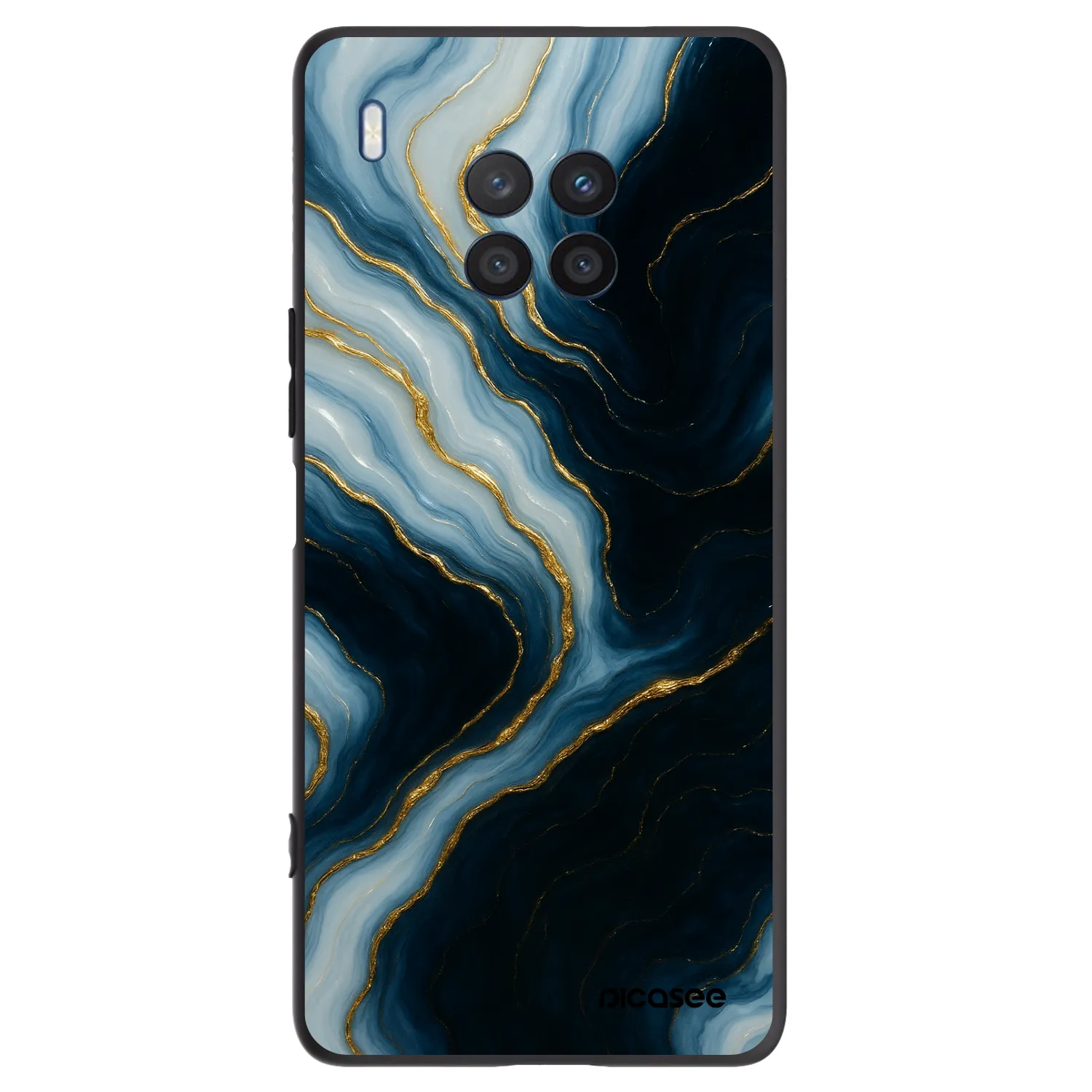Picasee crna silikonska maskica za Honor 50 Lite - Luna