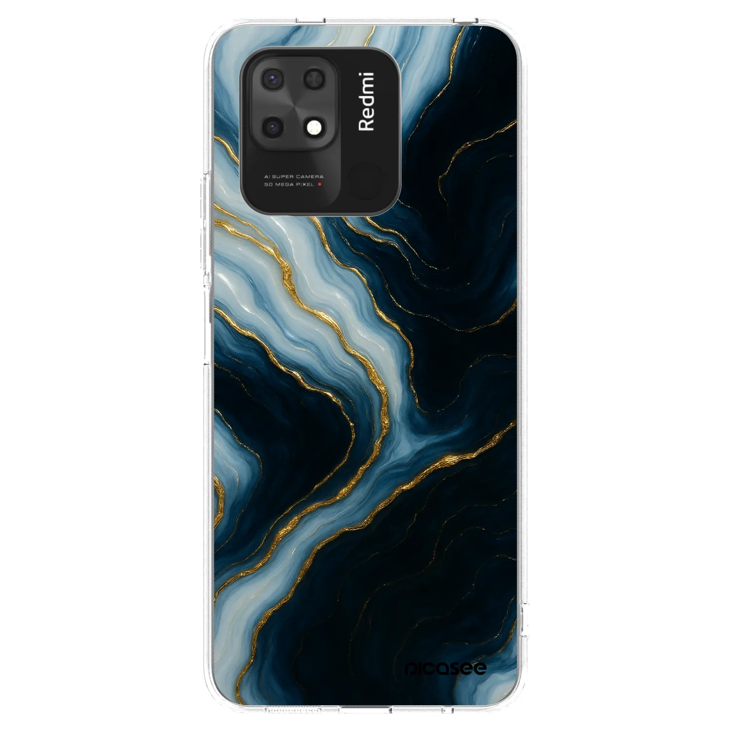 Picasee silikonska prozirna maskica za Xiaomi Redmi 10C - Luna