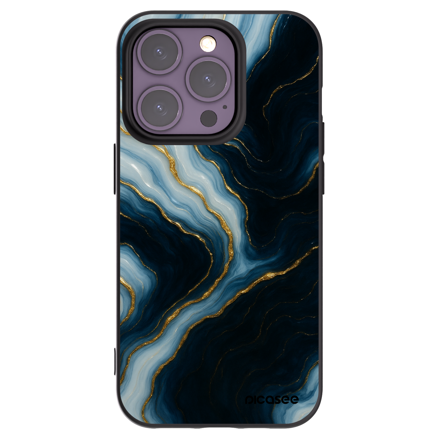 Picasee crna silikonska maskica za Apple iPhone 14 Pro - Luna