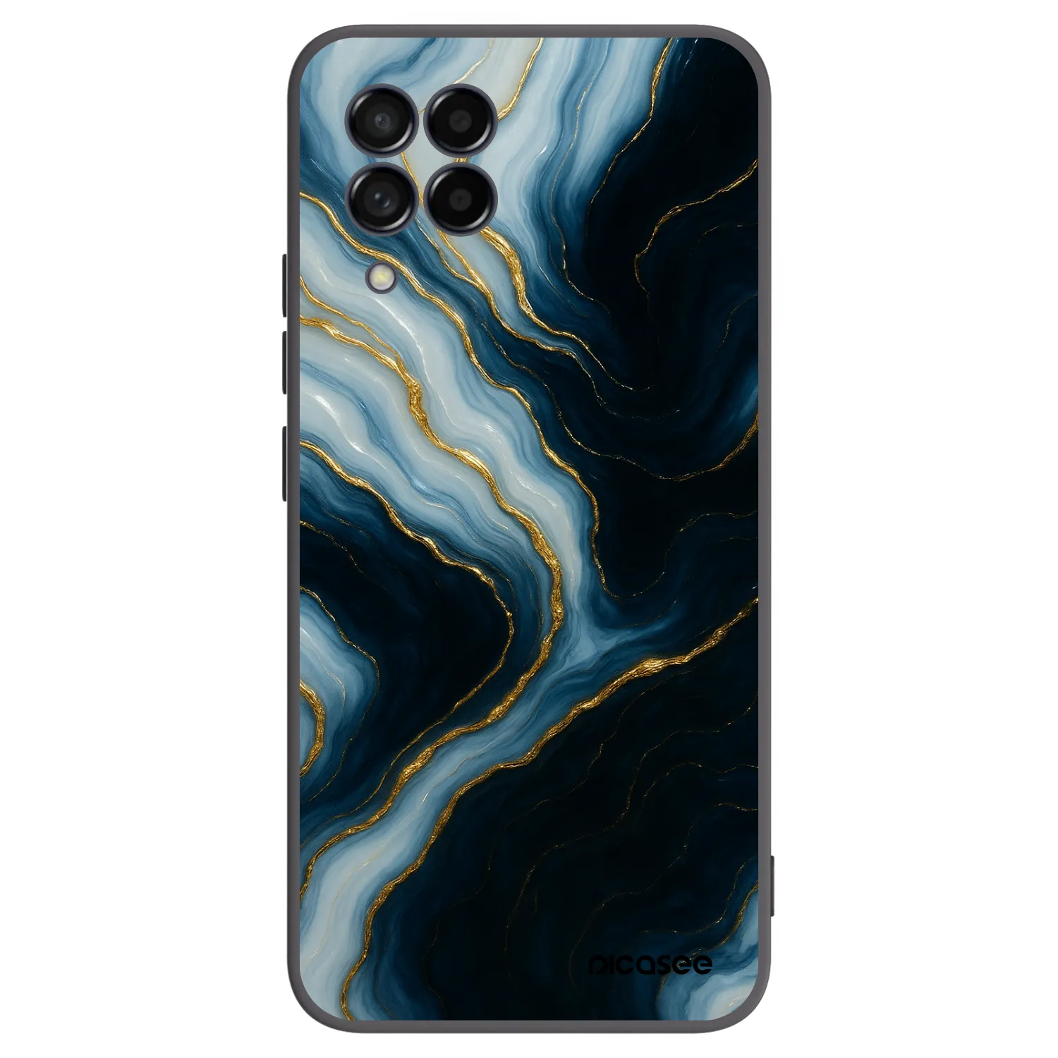 Picasee crna silikonska maskica za Samsung Galaxy M53 5G - Luna