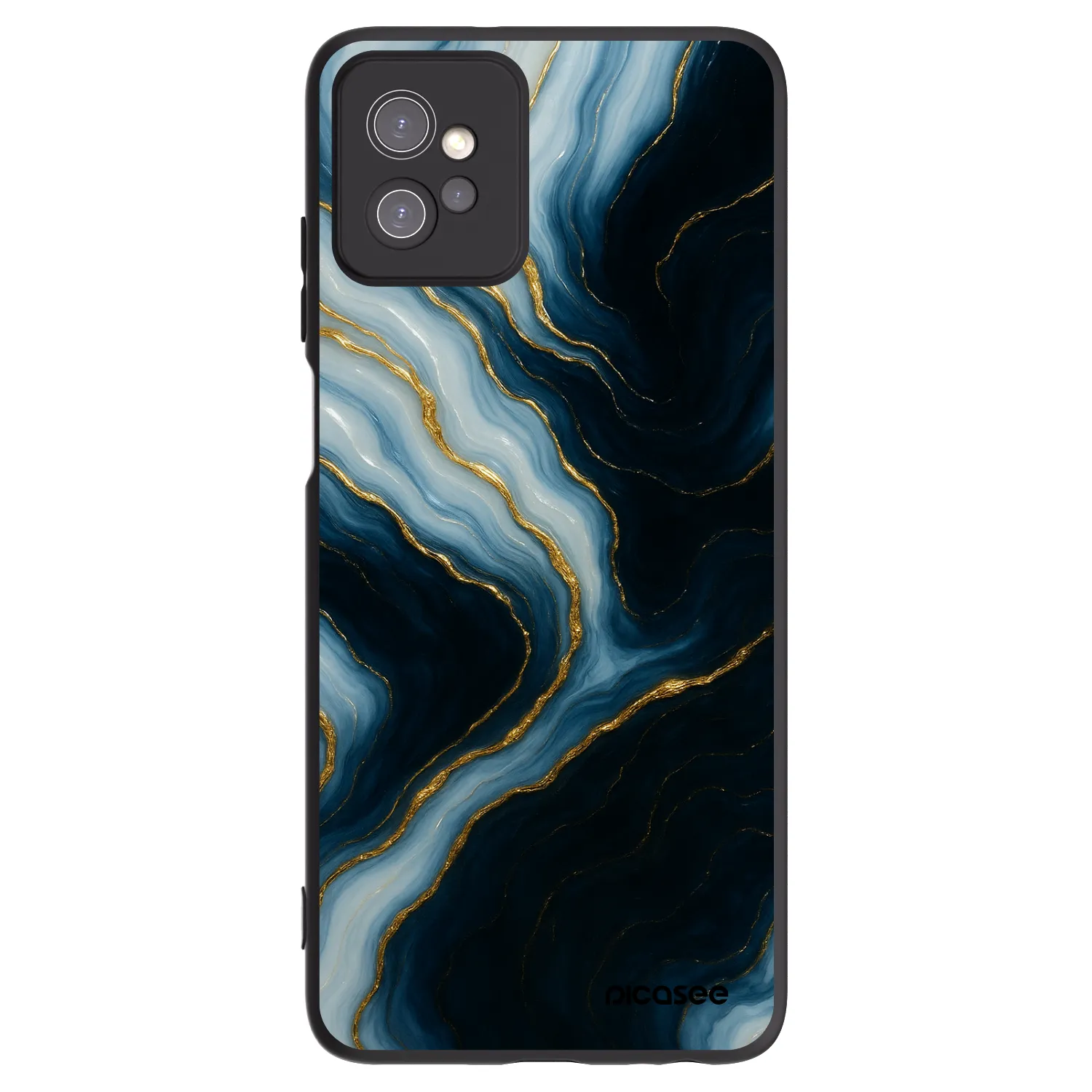 Picasee crna silikonska maskica za Motorola Moto G32 - Luna