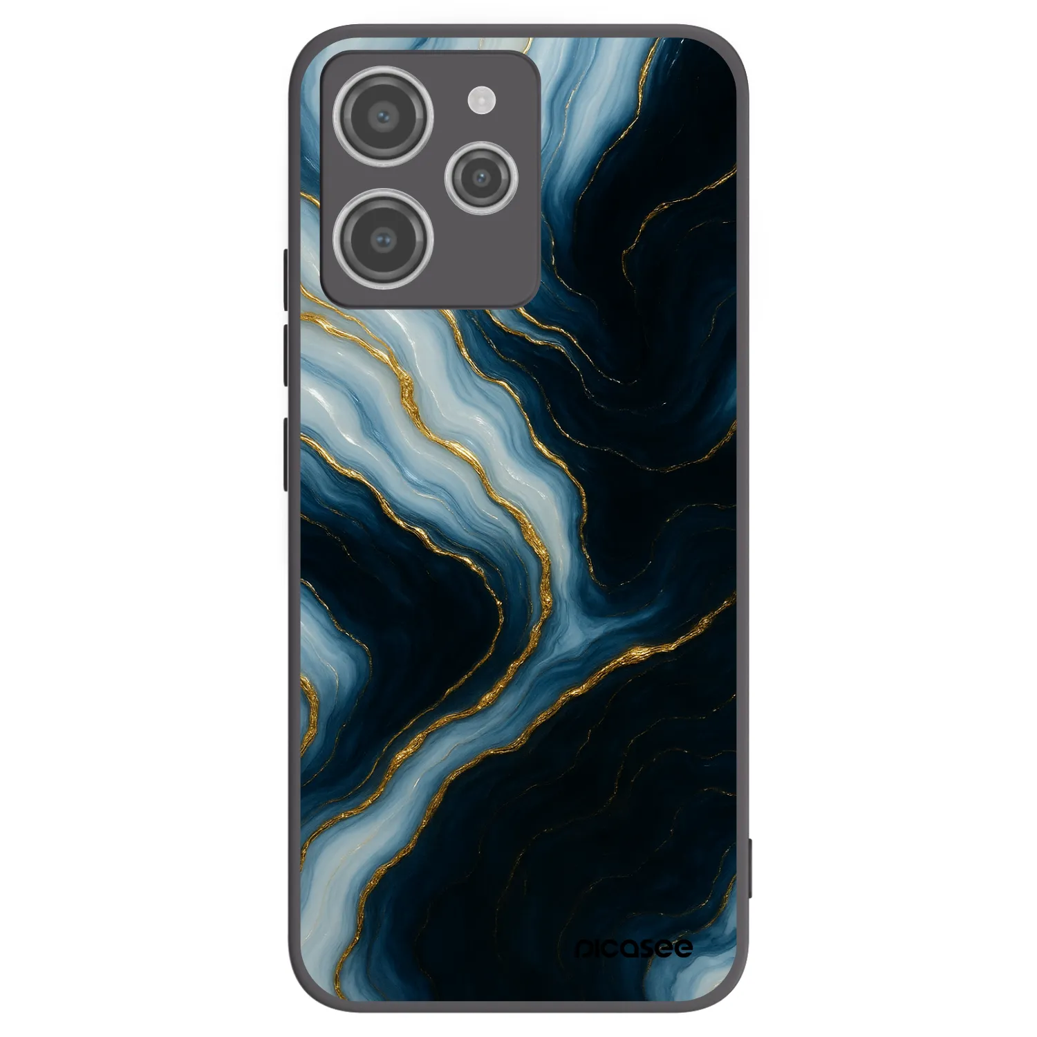Picasee crna silikonska maskica za Xiaomi Redmi 12 4G - Luna