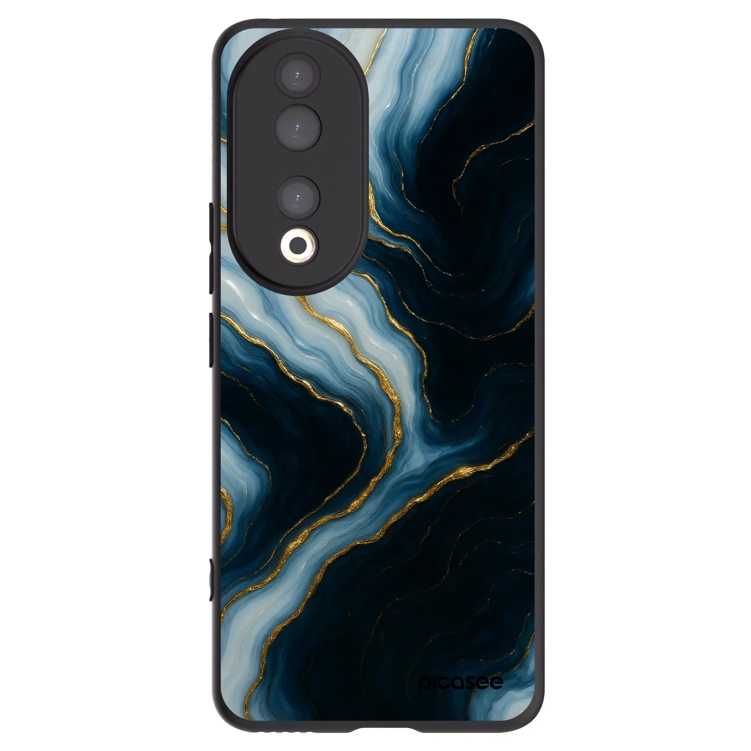 Picasee crna silikonska maskica za Honor 90 5G - Luna