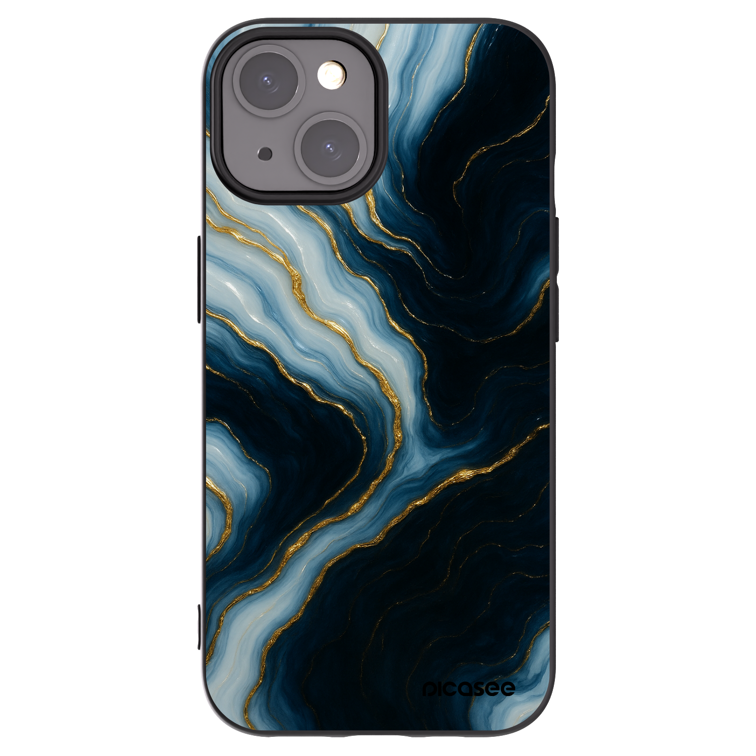 Picasee crna silikonska maskica za Apple iPhone 15 - Luna