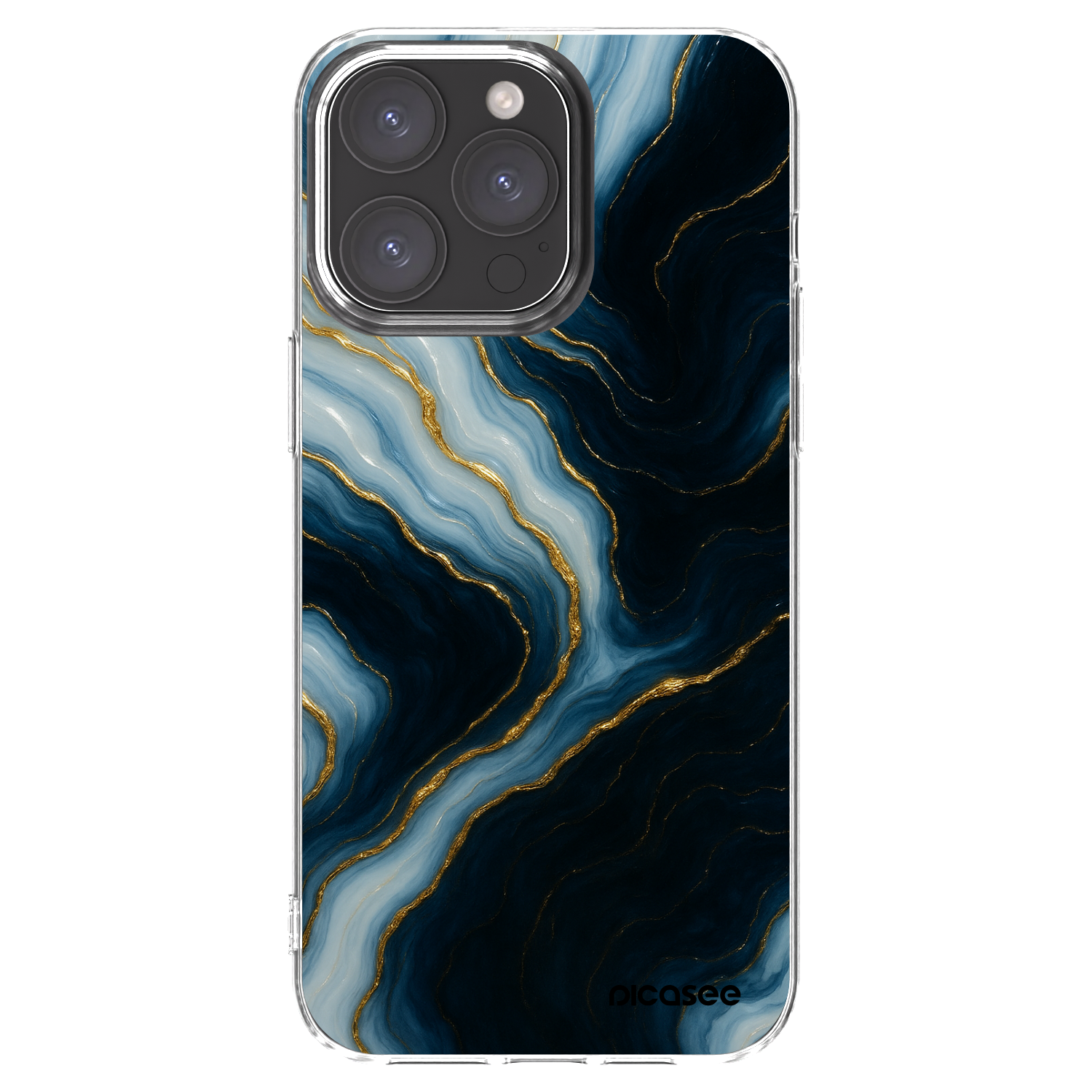 Picasee silikonska prozirna maskica za Apple iPhone 15 Pro Max - Luna