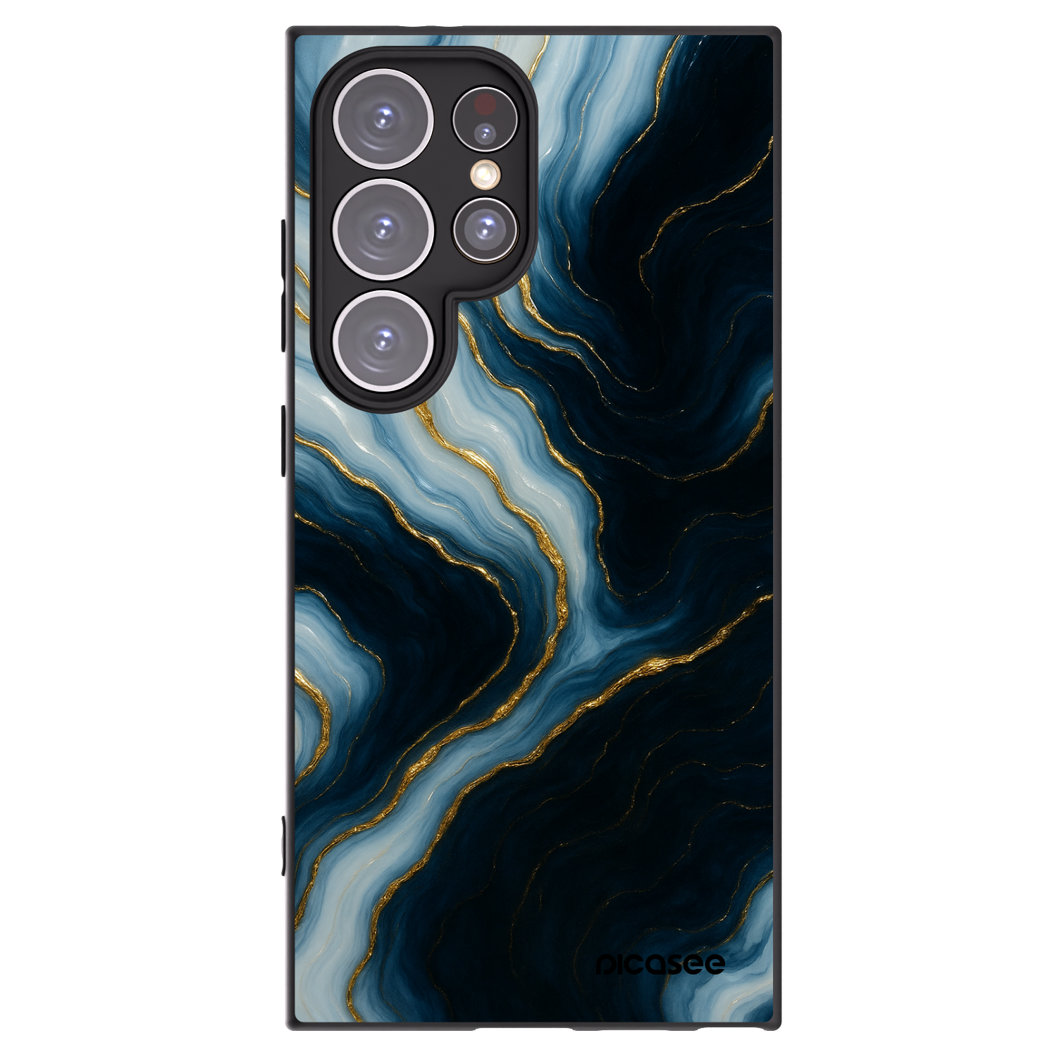 Picasee crna silikonska maskica za Samsung Galaxy S24 Ultra S928B 5G - Luna