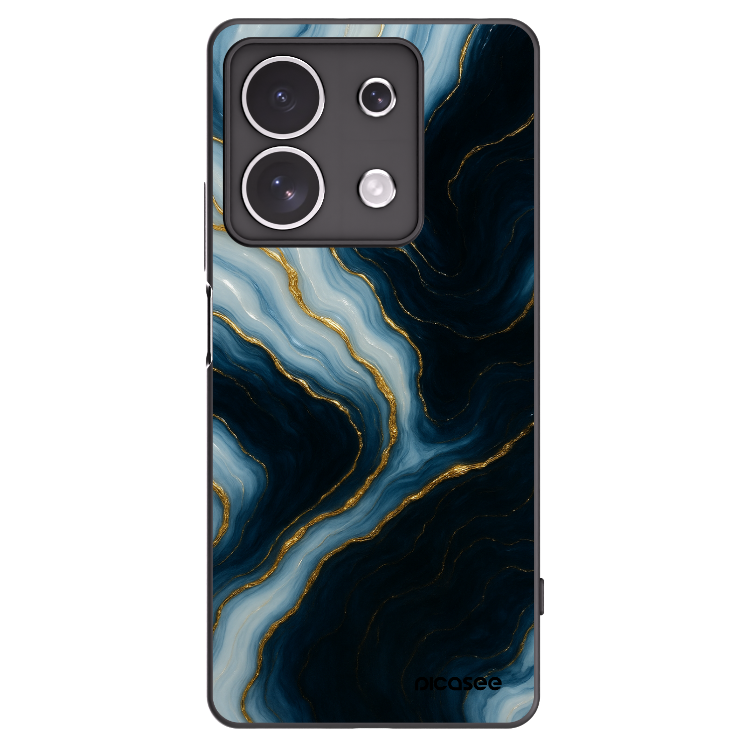 Picasee crna silikonska maskica za Xiaomi Redmi Note 13 4G - Luna