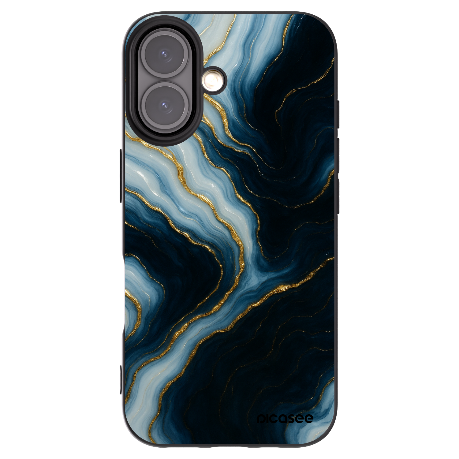 Picasee crna silikonska maskica za Apple iPhone 16 - Luna