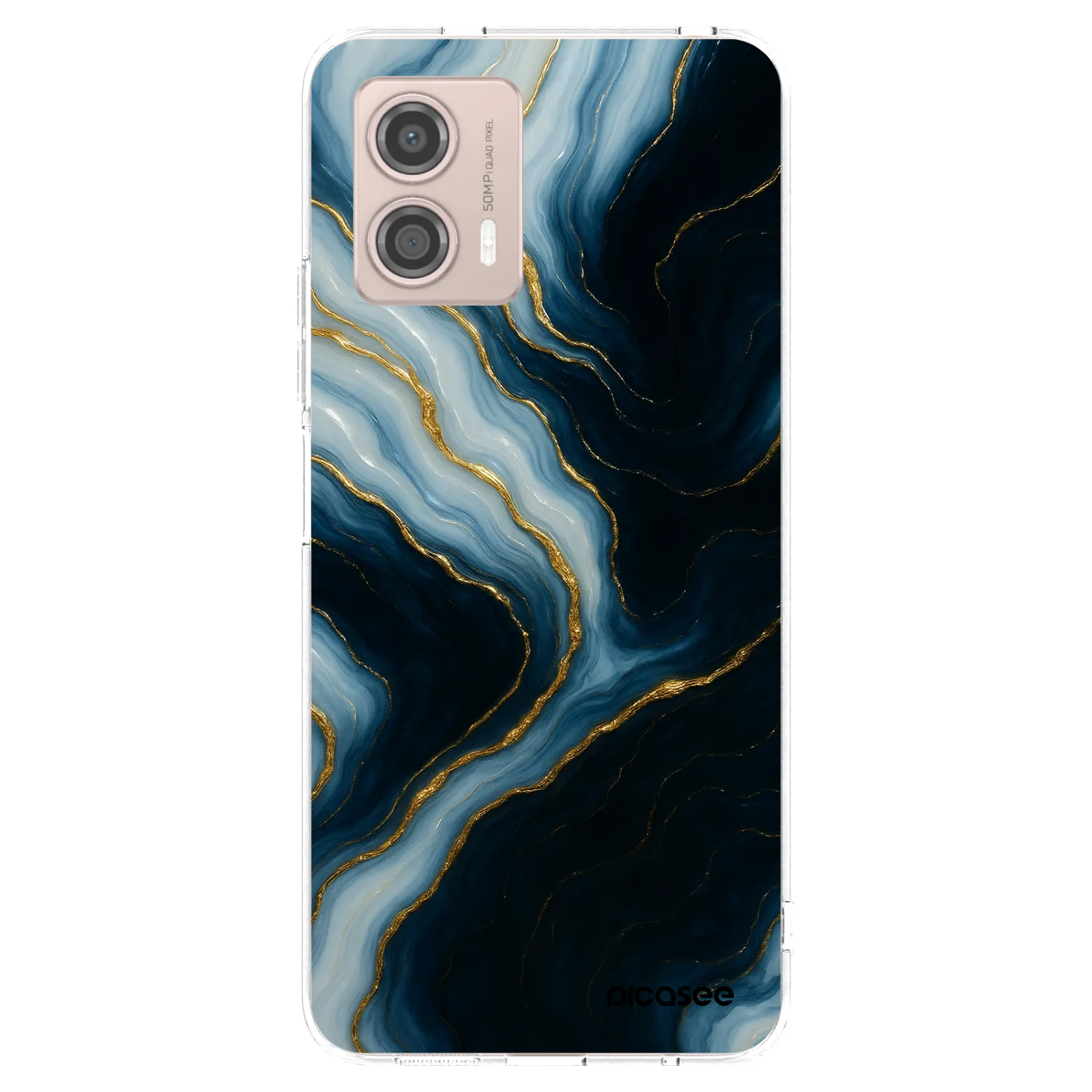 Picasee silikonska prozirna maskica za Motorola Moto G53 5G - Luna