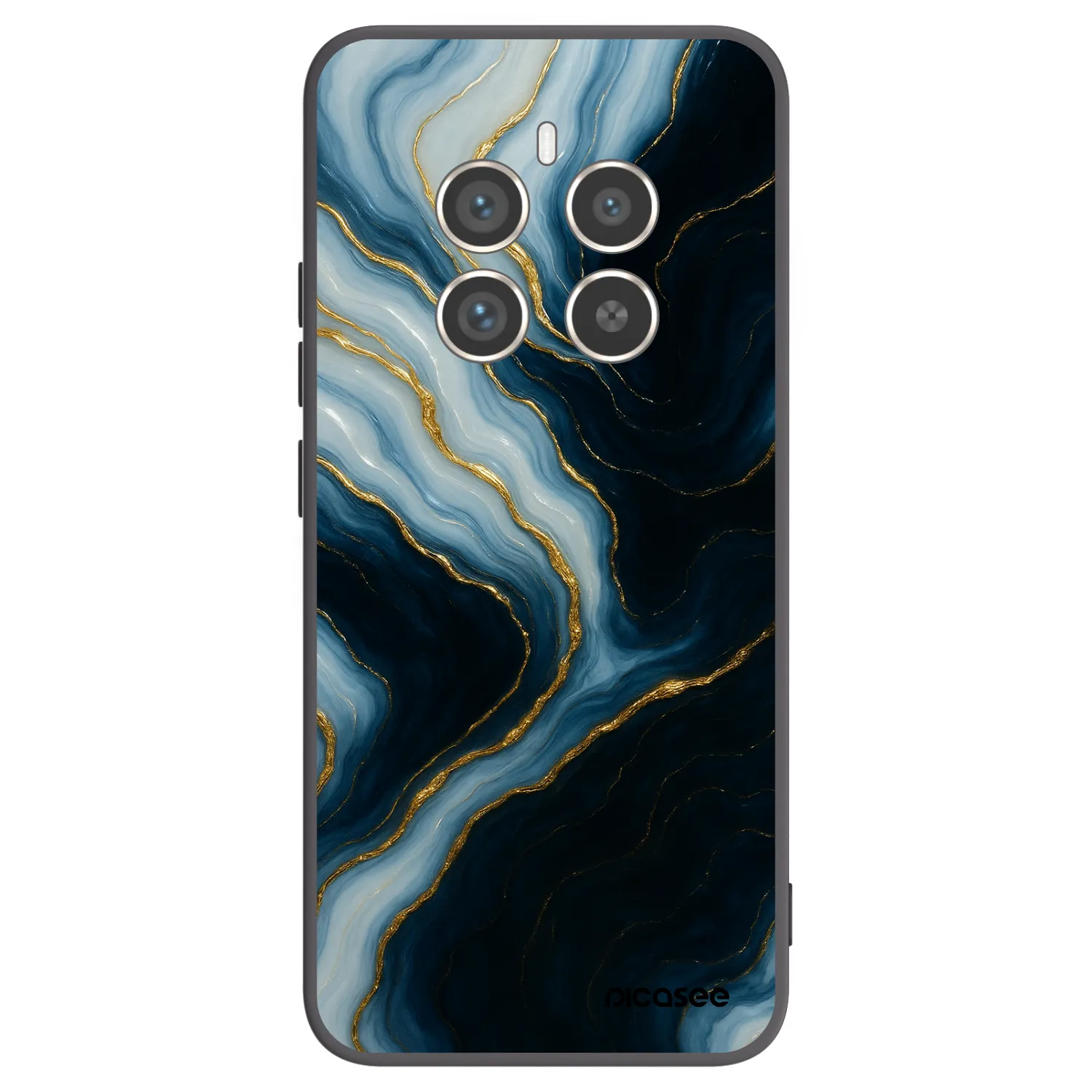 Picasee crna silikonska maskica za Realme 12 Pro 5G - Luna