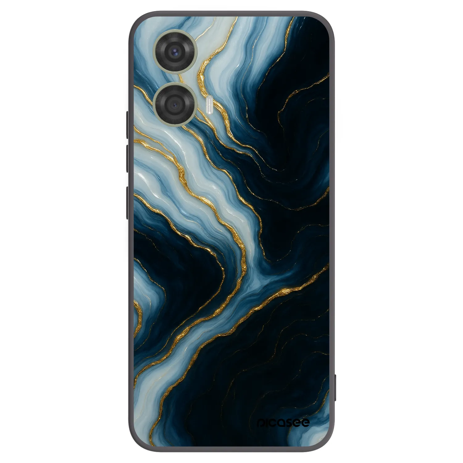 Picasee crna silikonska maskica za Motorola Moto G24 - Luna
