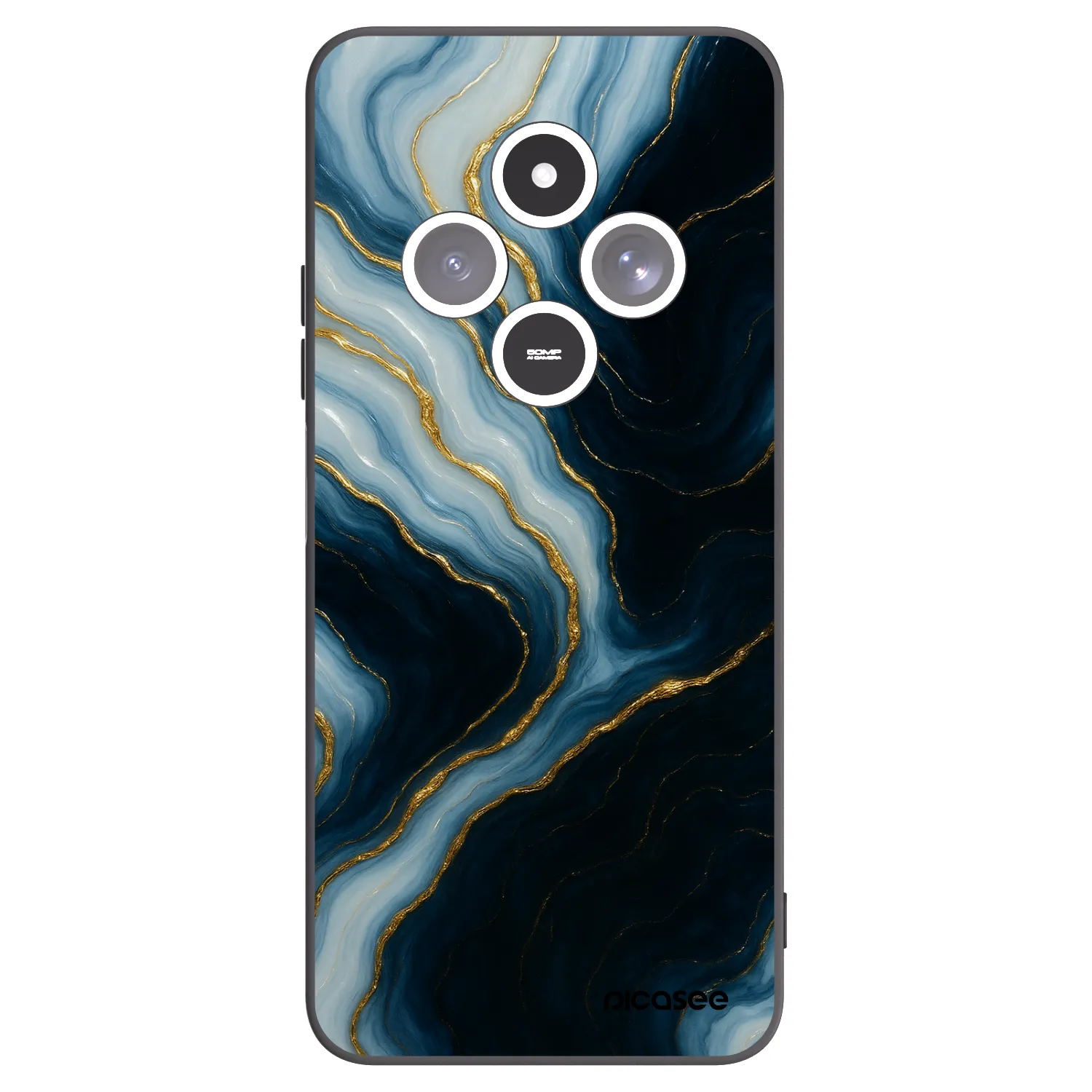 Picasee crna silikonska maskica za Xiaomi Redmi 14C - Luna