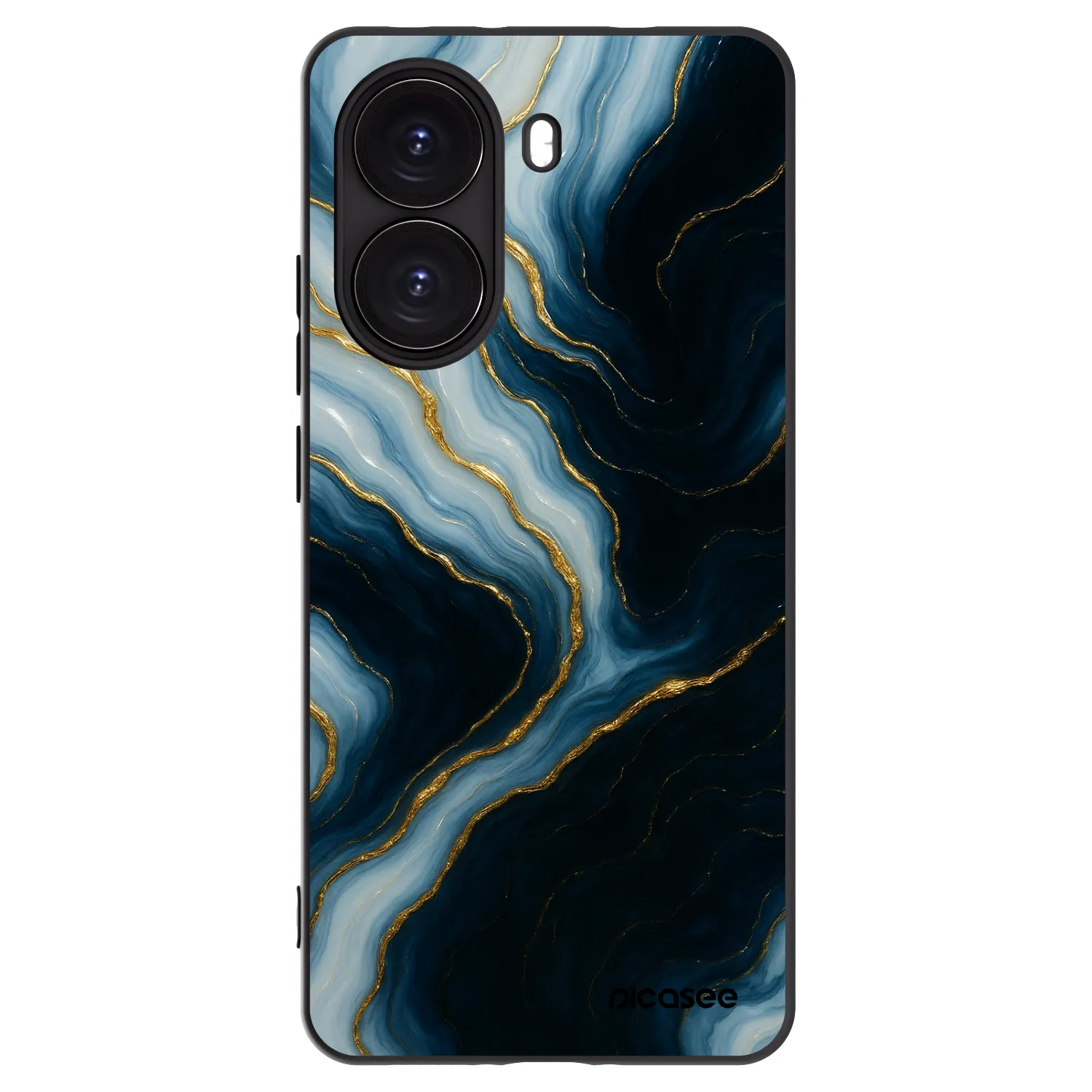 Picasee crna silikonska maskica za Xiaomi Poco X7 Pro 5G - Luna