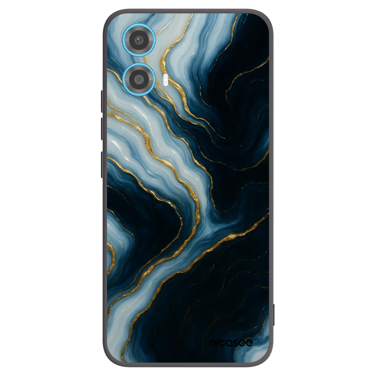 Picasee crna silikonska maskica za Motorola Moto G34 5G - Luna