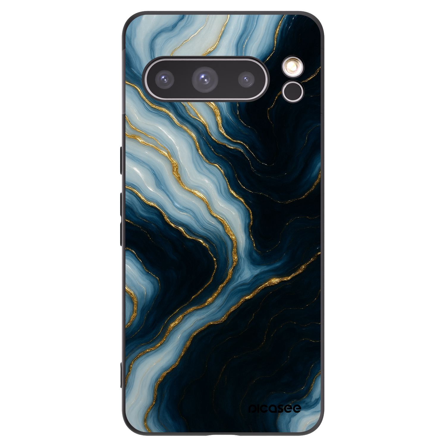 Picasee crna silikonska maskica za Google Pixel 8 Pro - Luna