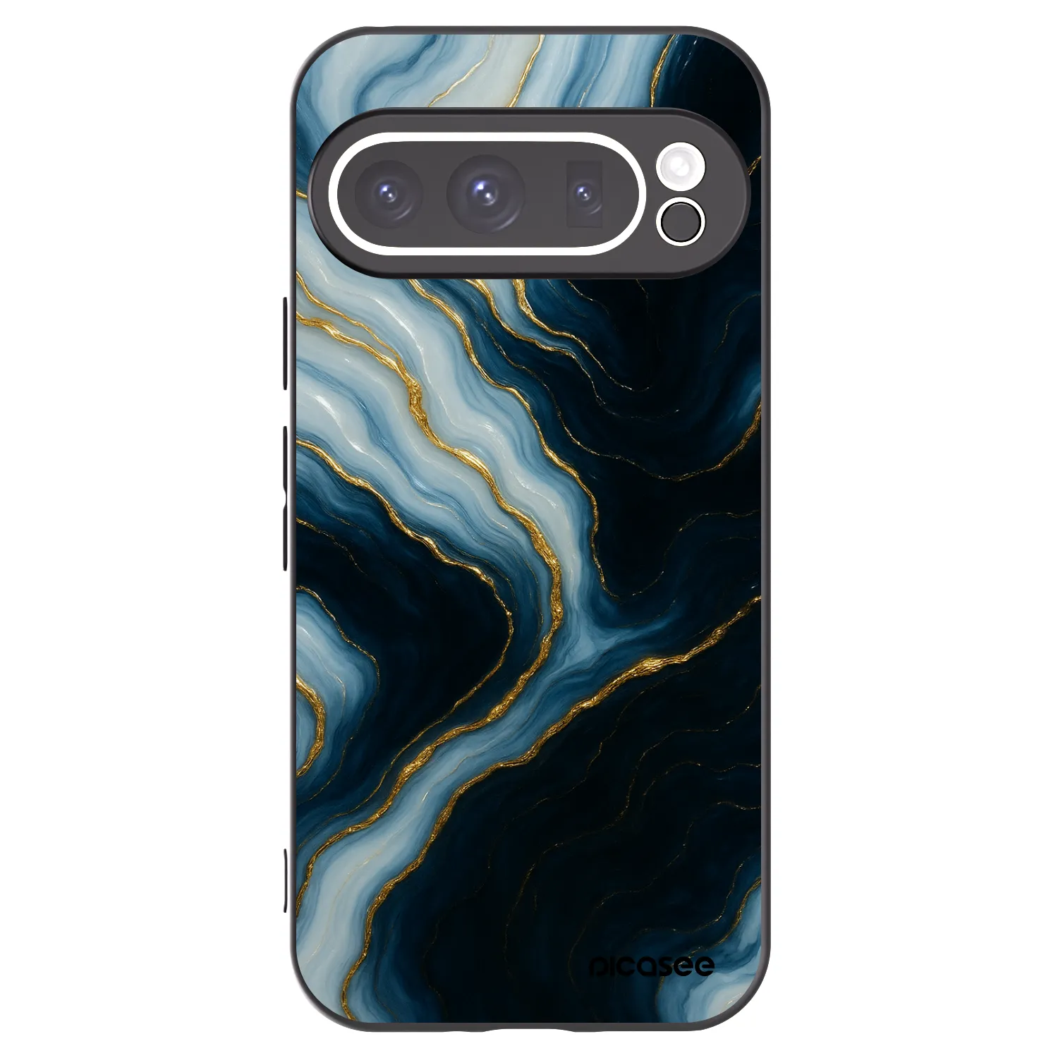 Picasee crna silikonska maskica za Google Pixel 9 Pro - Luna
