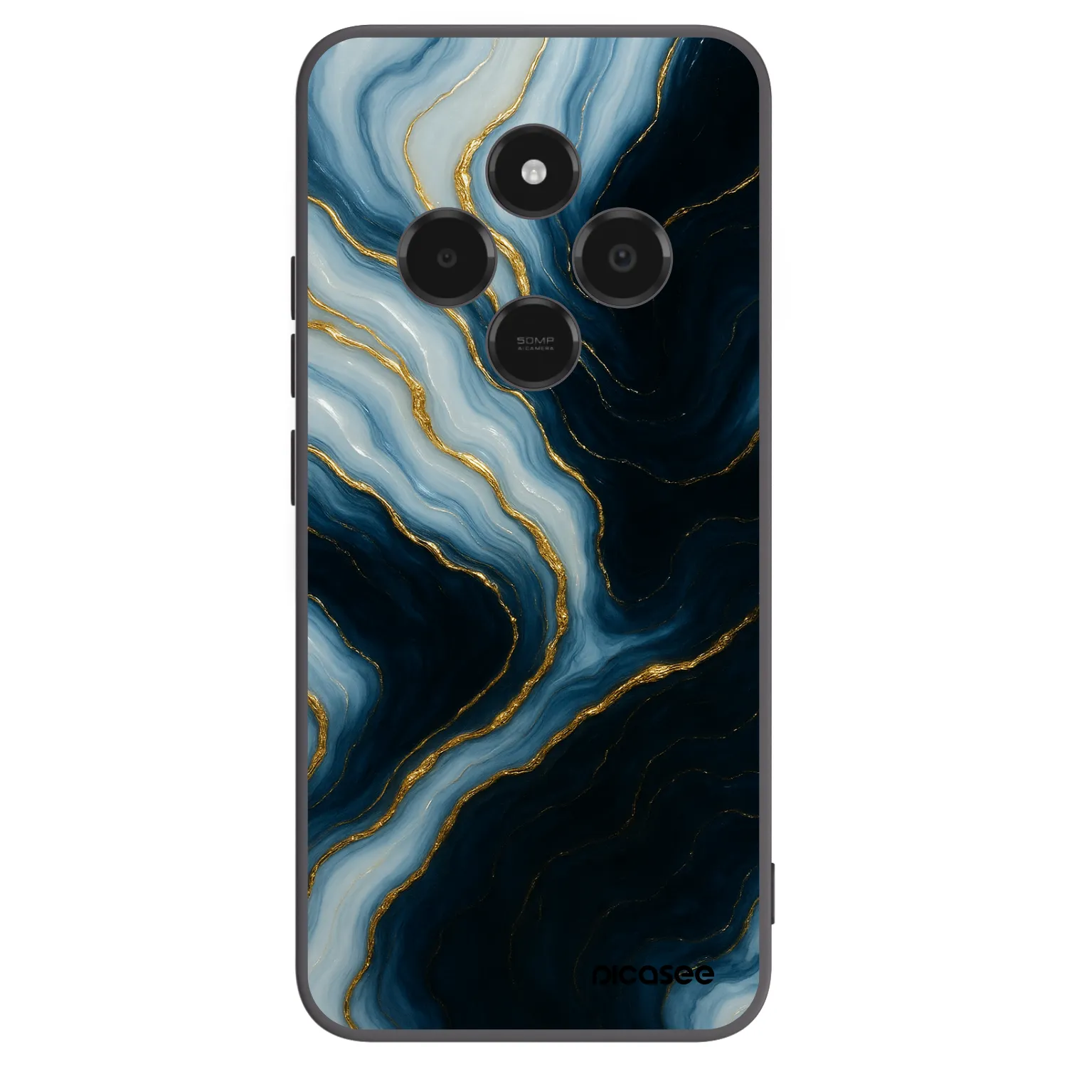 Picasee crna silikonska maskica za Xiaomi Poco C75 - Luna