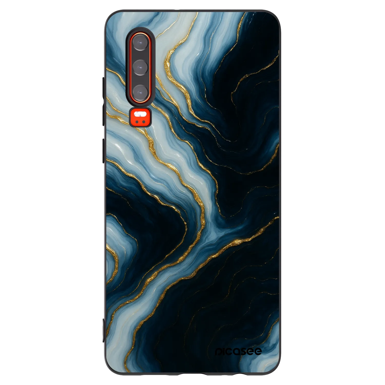 Picasee crna silikonska maskica za Huawei P30 - Luna