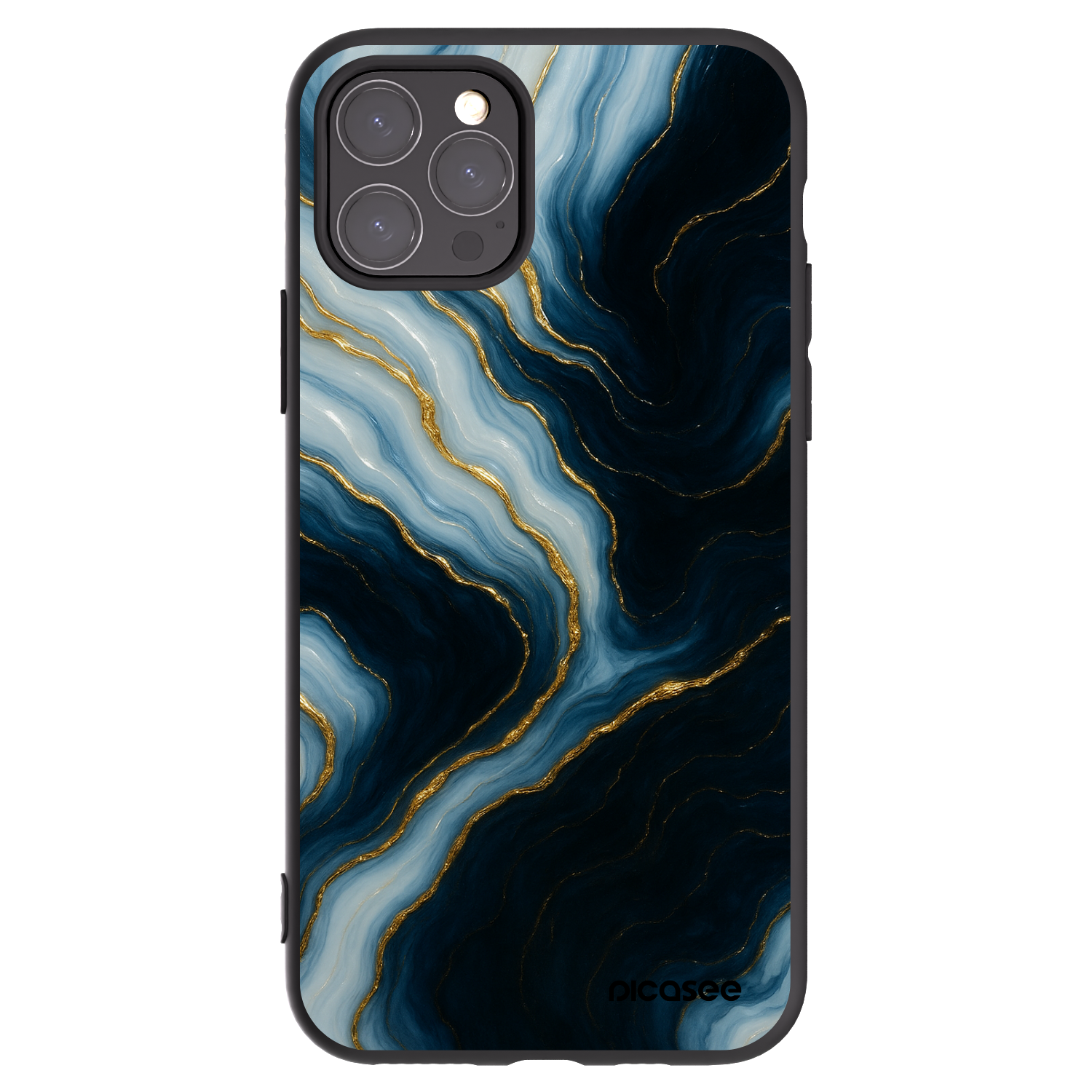 Picasee crna silikonska maskica za Apple iPhone 11 Pro - Luna