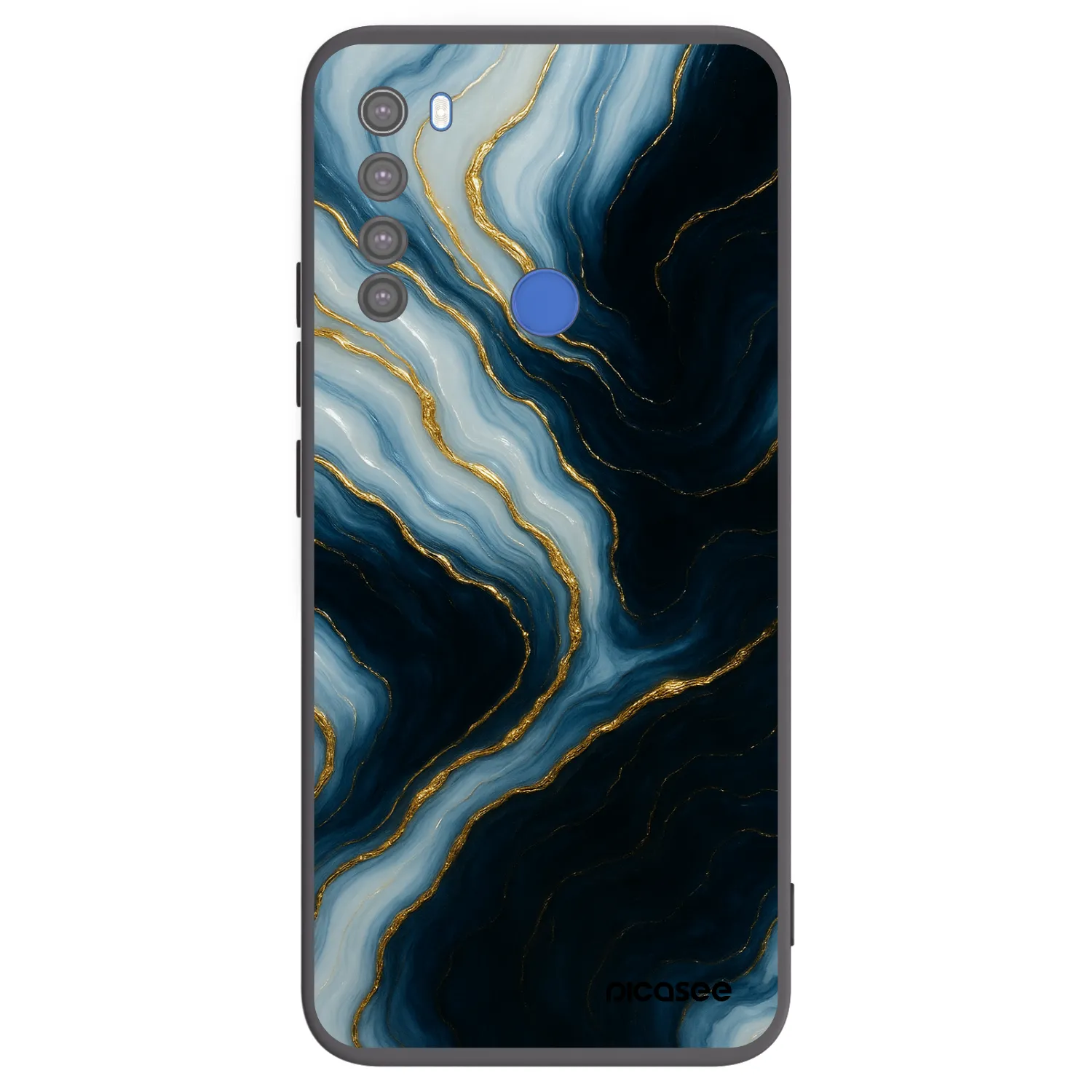 Picasee crna silikonska maskica za Xiaomi Redmi Note 8T - Luna