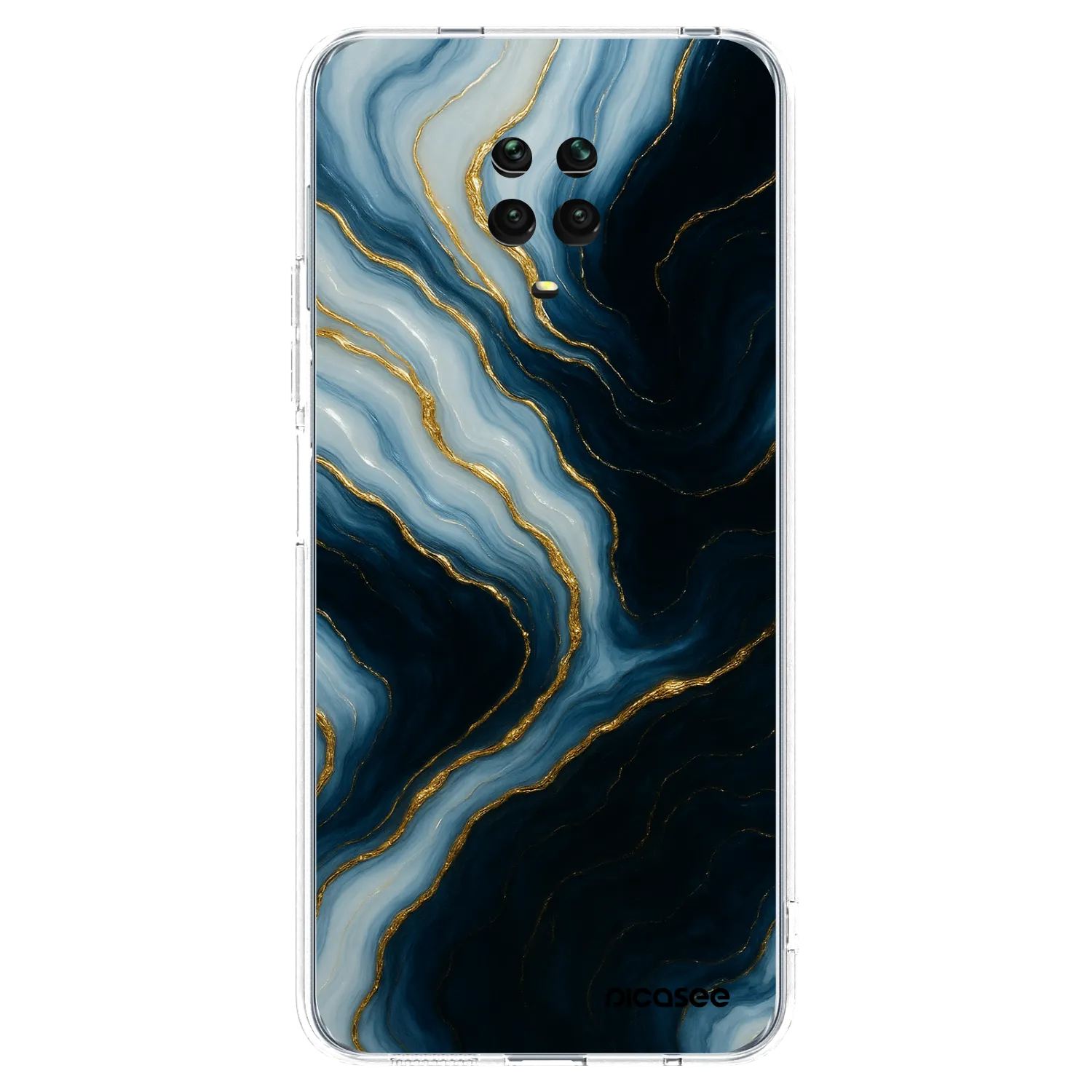 Picasee silikonska prozirna maskica za Xiaomi Redmi Note 9 Pro - Luna