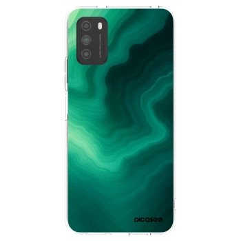 Picasee silikonska prozirna maskica za Xiaomi Poco M3 - Malachite