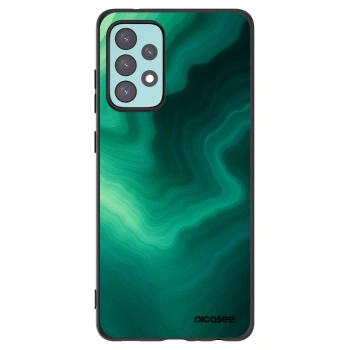 Picasee crna silikonska maskica za Samsung Galaxy A72 A725F - Malachite