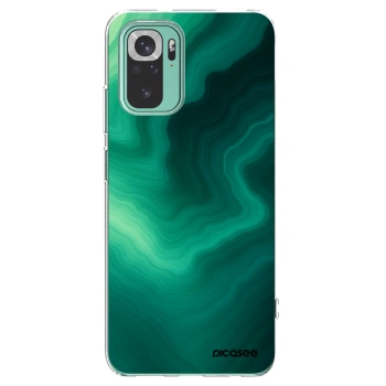 Picasee silikonska prozirna maskica za Xiaomi Redmi Note 10 Pro - Malachite