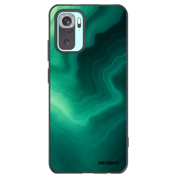 Picasee crna silikonska maskica za Xiaomi Redmi Note 10 Pro - Malachite