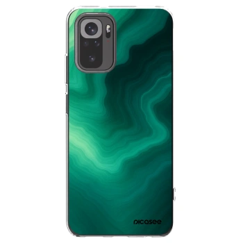 Picasee silikonska prozirna maskica za Xiaomi Redmi Note 10S - Malachite