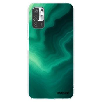 Picasee silikonska prozirna maskica za Xiaomi Redmi Note 10 5G - Malachite