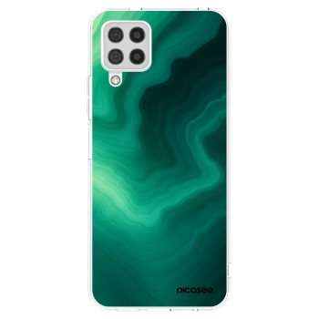 Picasee silikonska prozirna maskica za Samsung Galaxy A22 A225F 4G - Malachite
