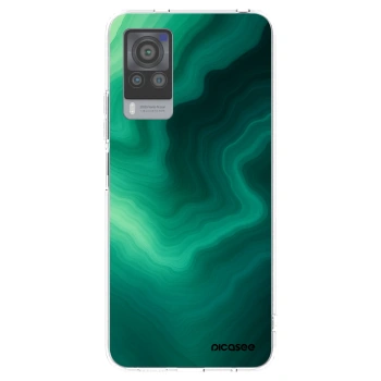 Picasee silikonska prozirna maskica za Vivo X60 Pro 5G - Malachite