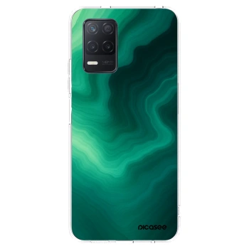 Picasee silikonska prozirna maskica za Realme 8 5G - Malachite