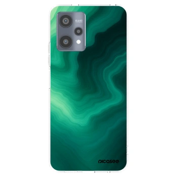 Picasee silikonska prozirna maskica za Realme 9 Pro 5G - Malachite