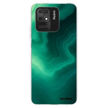 Picasee silikonska prozirna maskica za Xiaomi Redmi 10C - Malachite