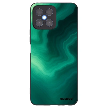Picasee crna silikonska maskica za Honor X8 4G - Malachite