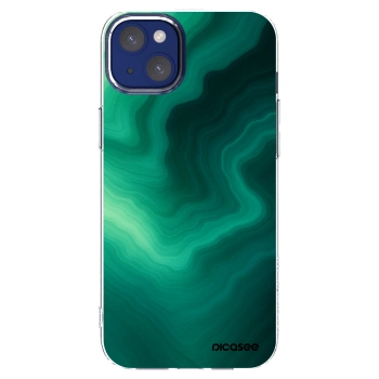 Picasee silikonska prozirna maskica za Apple iPhone 14 Plus - Malachite