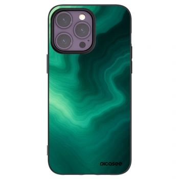 Picasee crna silikonska maskica za Apple iPhone 14 Pro Max - Malachite