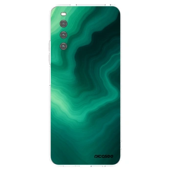 Picasee silikonska prozirna maskica za Sony Xperia 10 IV 5G - Malachite