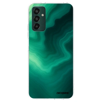 Picasee silikonska prozirna maskica za Samsung Galaxy M13 M135F - Malachite