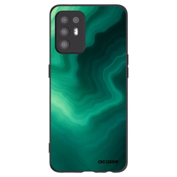 Picasee crna silikonska maskica za OPPO A94 5G - Malachite