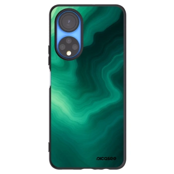 Picasee crna silikonska maskica za Honor X7 - Malachite