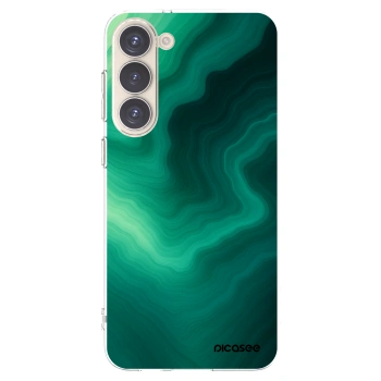 Picasee silikonska prozirna maskica za Samsung Galaxy S23+ 5G - Malachite