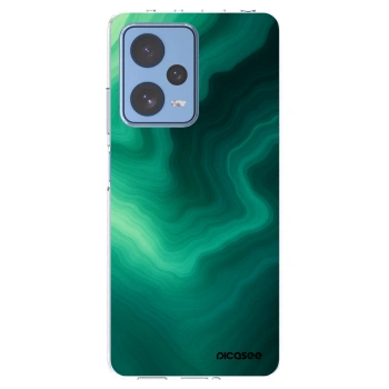 Picasee silikonska prozirna maskica za Xiaomi Redmi Note 12 Pro 5G - Malachite