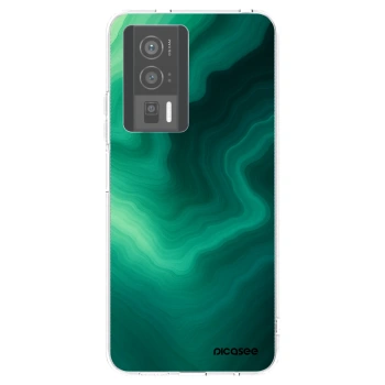 Picasee silikonska prozirna maskica za Xiaomi Poco F5 Pro 5G - Malachite