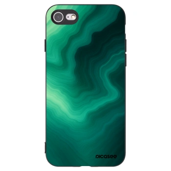 Picasee crna silikonska maskica za Apple iPhone 7 - Malachite