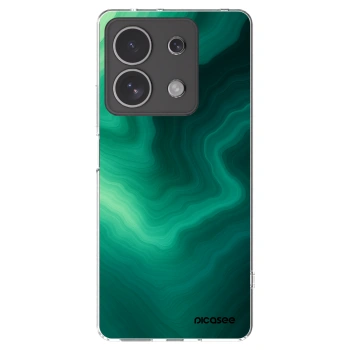 Picasee silikonska prozirna maskica za Xiaomi Redmi Note 13 4G - Malachite