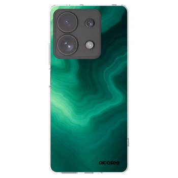 Picasee silikonska prozirna maskica za Xiaomi Redmi Note 13 Pro 4G - Malachite